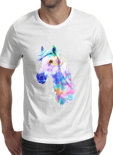 Watercolor Horse für Männer T-Shirt