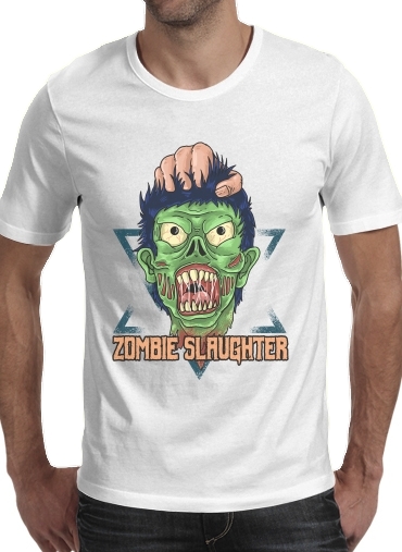 Zombie slaughter illustration für Männer T-Shirt
