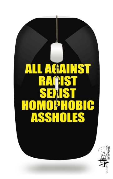 All against racist Sexist Homophobic Assholes für Kabellose optische Maus mit USB-Empfänger