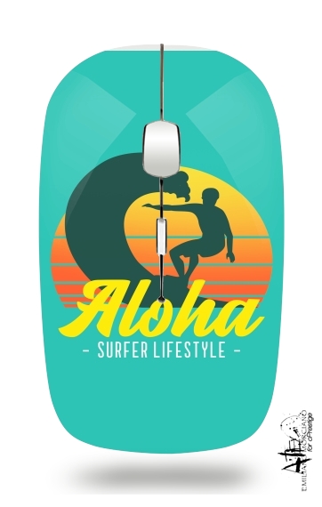 Aloha Surfer lifestyle für Kabellose optische Maus mit USB-Empfänger