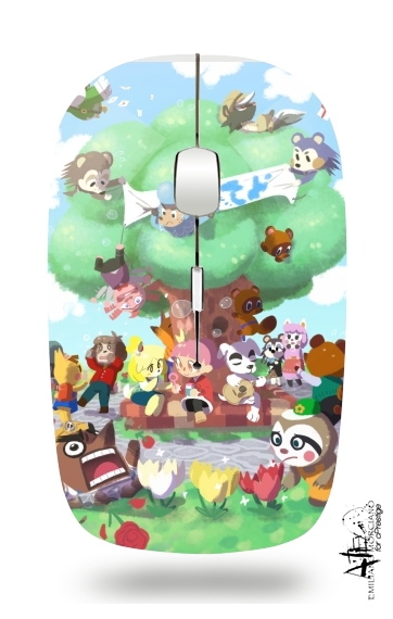 Animal Crossing Artwork Fan für Kabellose optische Maus mit USB-Empfänger