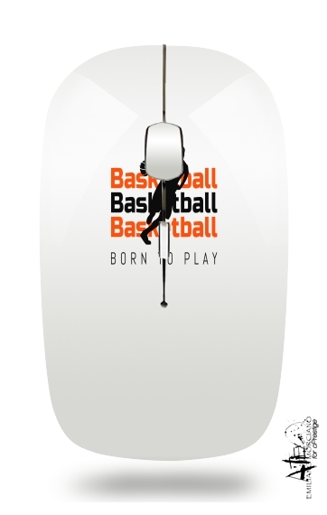 Basketball Born To Play für Kabellose optische Maus mit USB-Empfänger
