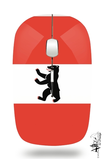 Berlin Flag für Kabellose optische Maus mit USB-Empfänger