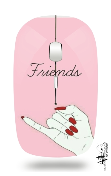 BFF Best Friends Pink Friends Side für Kabellose optische Maus mit USB-Empfänger