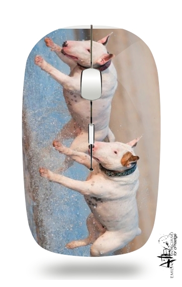 bull terrier Dogs für Kabellose optische Maus mit USB-Empfänger