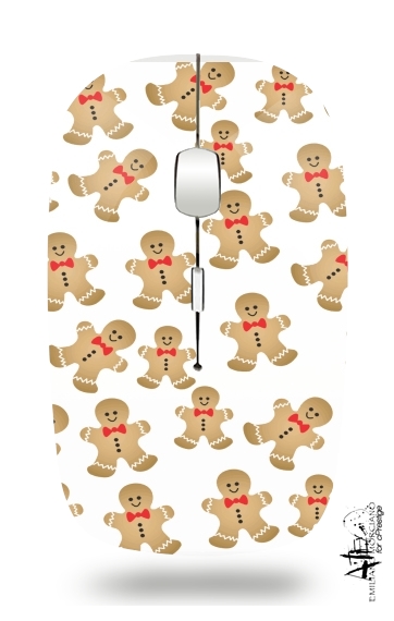 Christmas snowman gingerbread für Kabellose optische Maus mit USB-Empfänger