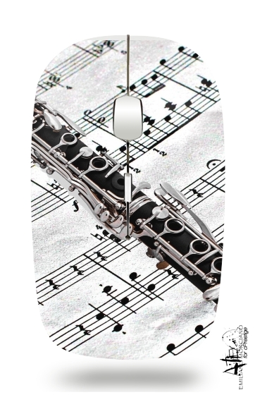 Clarinette Musical Notes für Kabellose optische Maus mit USB-Empfänger