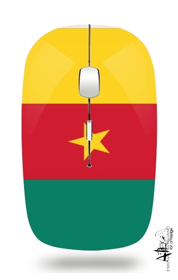Flagge von Kamerun für Kabellose optische Maus mit USB-Empfänger