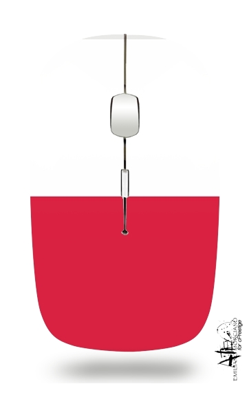 Flagge von Polen für Kabellose optische Maus mit USB-Empfänger