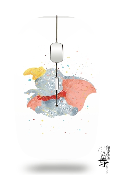 Dumbo Watercolor für Kabellose optische Maus mit USB-Empfänger