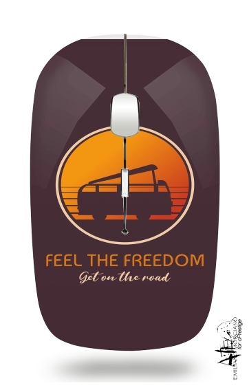 Feel The freedom on the road für Kabellose optische Maus mit USB-Empfänger