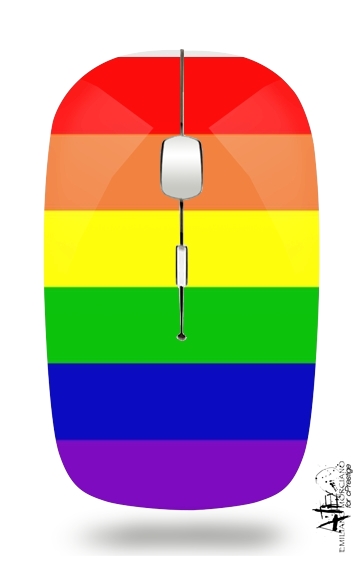 Fahne Bogen im Himmel Gay für Kabellose optische Maus mit USB-Empfänger