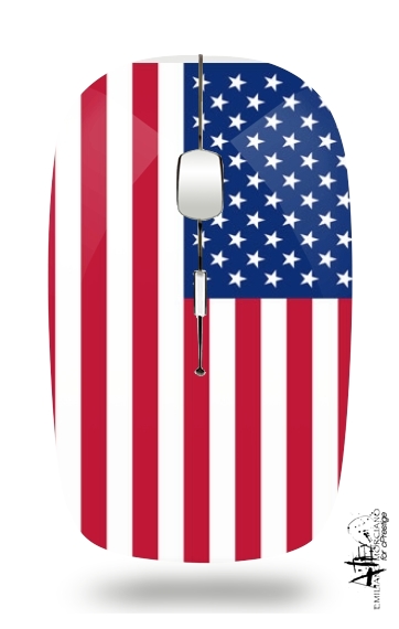 Fahne USA für Kabellose optische Maus mit USB-Empfänger