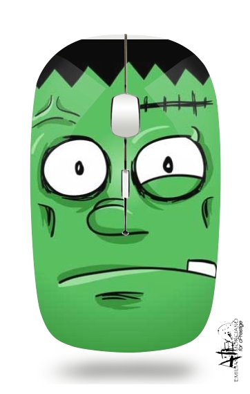 Frankenstein Face für Kabellose optische Maus mit USB-Empfänger