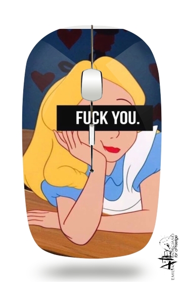 Fuck You Alice für Kabellose optische Maus mit USB-Empfänger