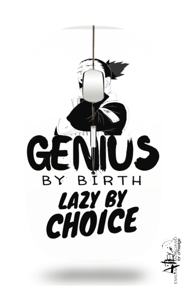 Genius by birth Lazy by Choice Shikamaru tribute für Kabellose optische Maus mit USB-Empfänger