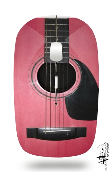 Rosa Gitarre für Kabellose optische Maus mit USB-Empfänger