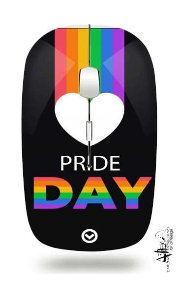 Happy pride day für Kabellose optische Maus mit USB-Empfänger