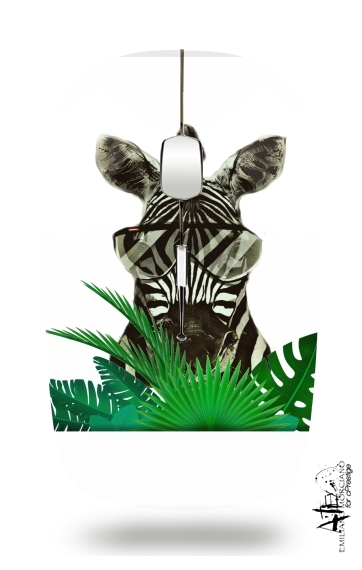 Hipster Zebra Style für Kabellose optische Maus mit USB-Empfänger