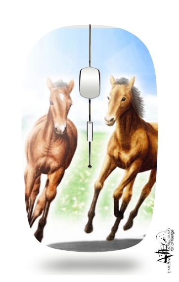Pferd und Stute für Kabellose optische Maus mit USB-Empfänger