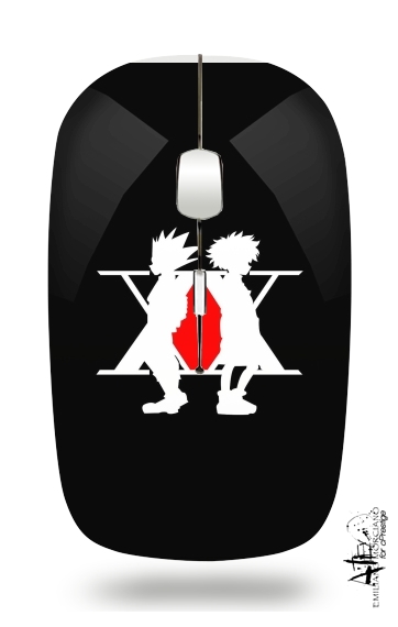 Hunter x Hunter Logo with Killua and Gon für Kabellose optische Maus mit USB-Empfänger