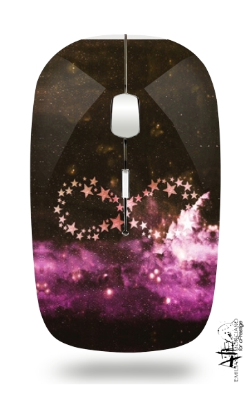 Infinity Stars purple für Kabellose optische Maus mit USB-Empfänger