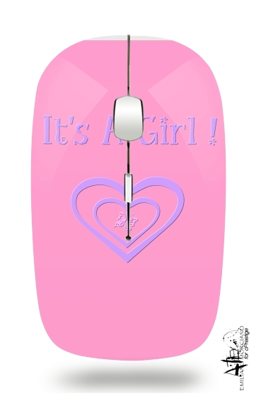 Es ist ein Mädchen! Geschenk Geburt  für Kabellose optische Maus mit USB-Empfänger