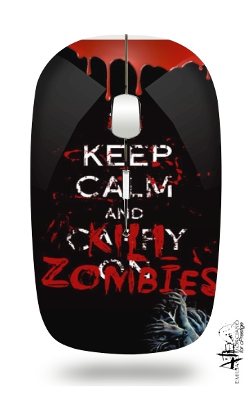 Keep Calm And Kill Zombies für Kabellose optische Maus mit USB-Empfänger