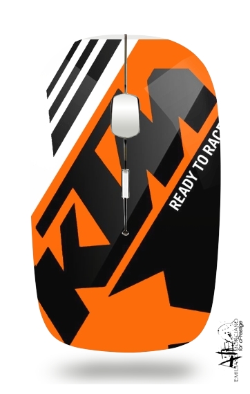 KTM Racing Orange And Black für Kabellose optische Maus mit USB-Empfänger