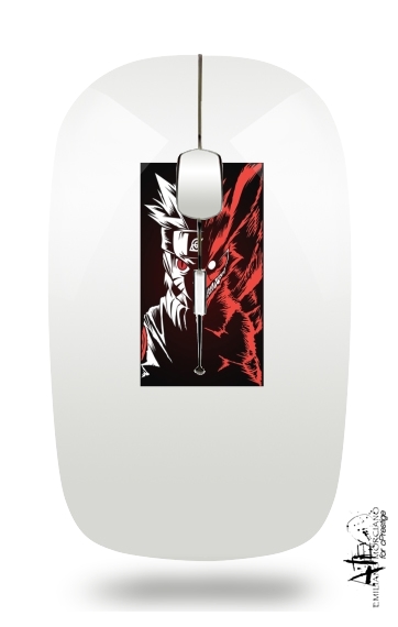 Kyubi x Naruto Angry für Kabellose optische Maus mit USB-Empfänger