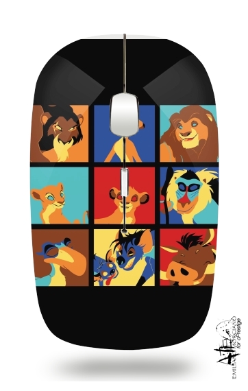 Lion pop für Kabellose optische Maus mit USB-Empfänger