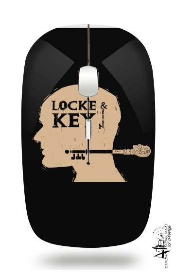 Locke Key Head Art für Kabellose optische Maus mit USB-Empfänger