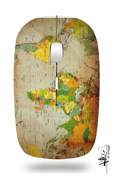 Weltkarte Welt für Kabellose optische Maus mit USB-Empfänger
