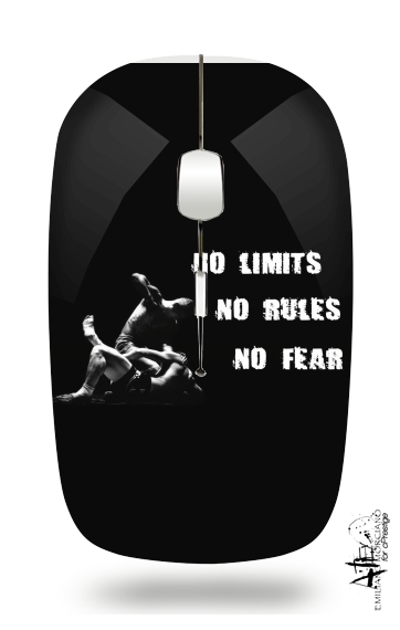 MMA No Limits No Rules No Fear für Kabellose optische Maus mit USB-Empfänger