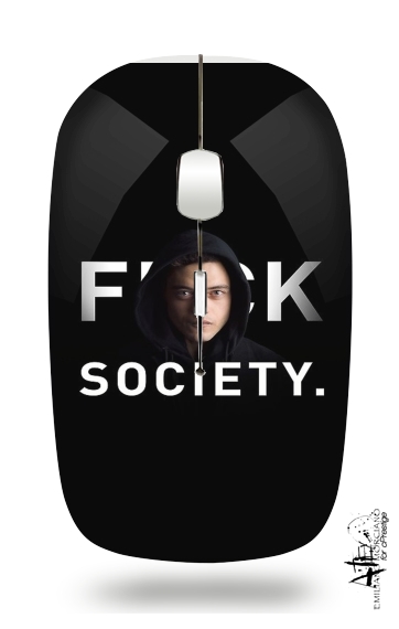 Mr Robot Fuck Society für Kabellose optische Maus mit USB-Empfänger