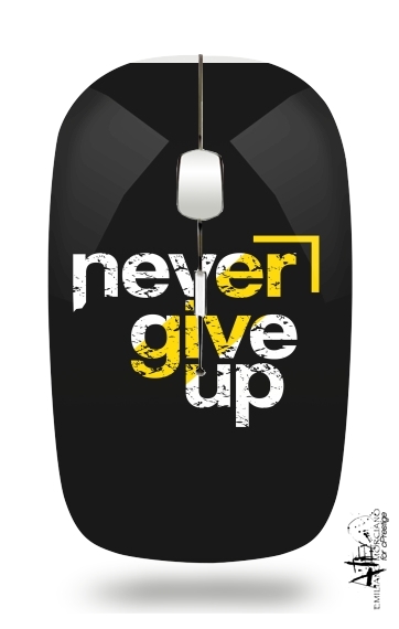 Never Give Up für Kabellose optische Maus mit USB-Empfänger
