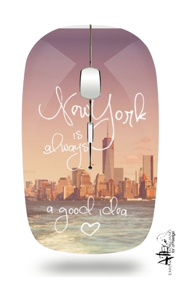 Always New York für Kabellose optische Maus mit USB-Empfänger