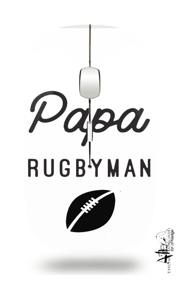 Papa Rugbyman für Kabellose optische Maus mit USB-Empfänger