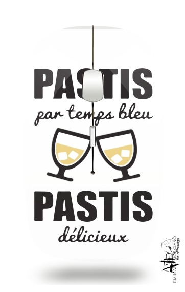 Pastis par temps bleu Pastis delicieux für Kabellose optische Maus mit USB-Empfänger