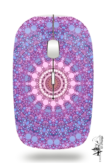 pink and blue kaleidoscope für Kabellose optische Maus mit USB-Empfänger
