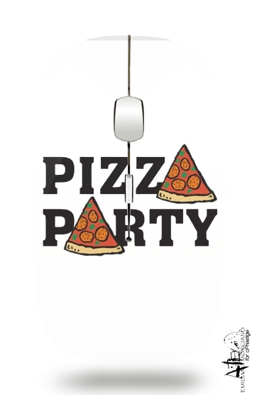 Pizza Party für Kabellose optische Maus mit USB-Empfänger