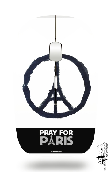 Pray For Paris - Eiffel Tower für Kabellose optische Maus mit USB-Empfänger