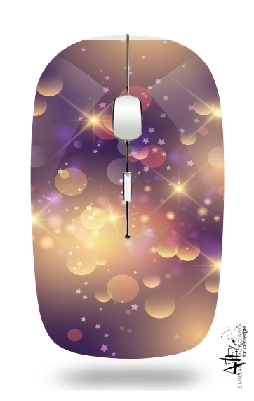Purple Sparkles für Kabellose optische Maus mit USB-Empfänger