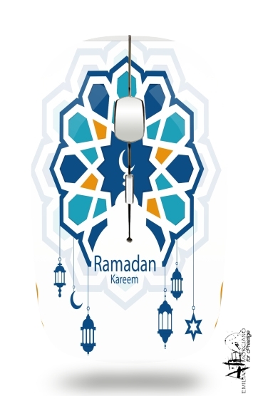 Ramadan Kareem Blue für Kabellose optische Maus mit USB-Empfänger