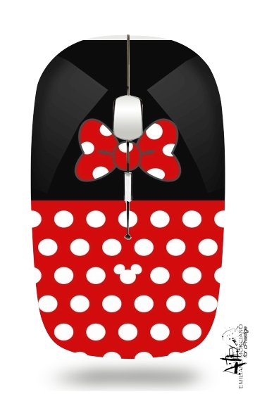 Red And Black Point Mouse für Kabellose optische Maus mit USB-Empfänger