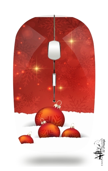 Red Christmas für Kabellose optische Maus mit USB-Empfänger