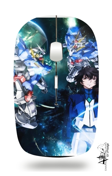 Setsuna Exia And Gundam für Kabellose optische Maus mit USB-Empfänger