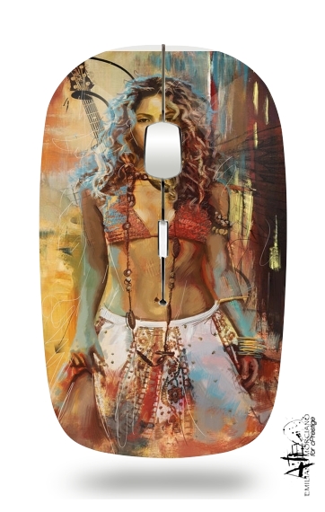 Shakira Painting für Kabellose optische Maus mit USB-Empfänger
