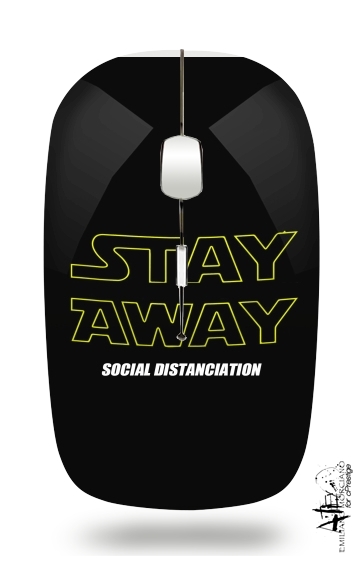 Stay Away Social Distance für Kabellose optische Maus mit USB-Empfänger