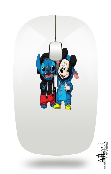 Stitch x The mouse für Kabellose optische Maus mit USB-Empfänger